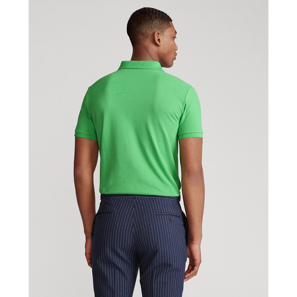 Neon Green Slim Fit Mesh Polo Shirt Polo Ralph Lauren 4