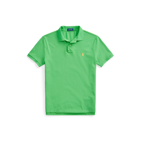 Slim Fit Mesh Polo Shirt