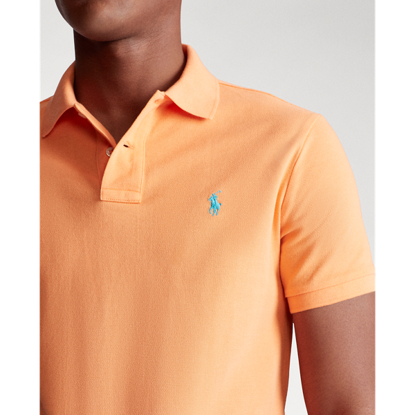 Orange Flash/C41Ant Slim Fit Mesh Polo Shirt Polo Ralph Lauren 5