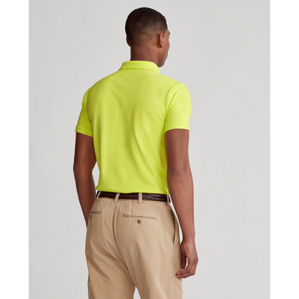 Bright Pear Slim Fit Mesh Polo Shirt Polo Ralph Lauren 5