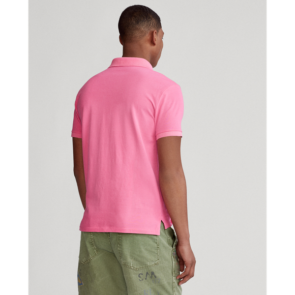 Blaze Knockout Pink Slim Fit Mesh Polo Shirt Polo Ralph Lauren 5