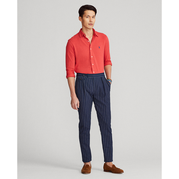 Post Red Featherweight Mesh Shirt Polo Ralph Lauren 4