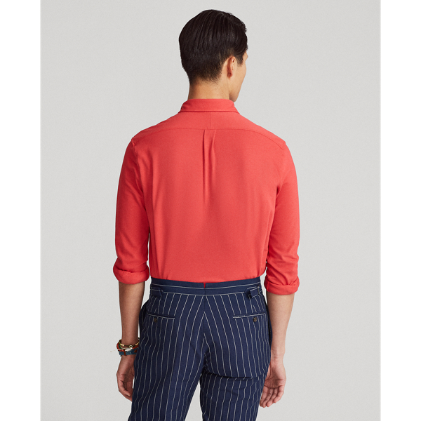 Post Red Featherweight Mesh Shirt Polo Ralph Lauren 5