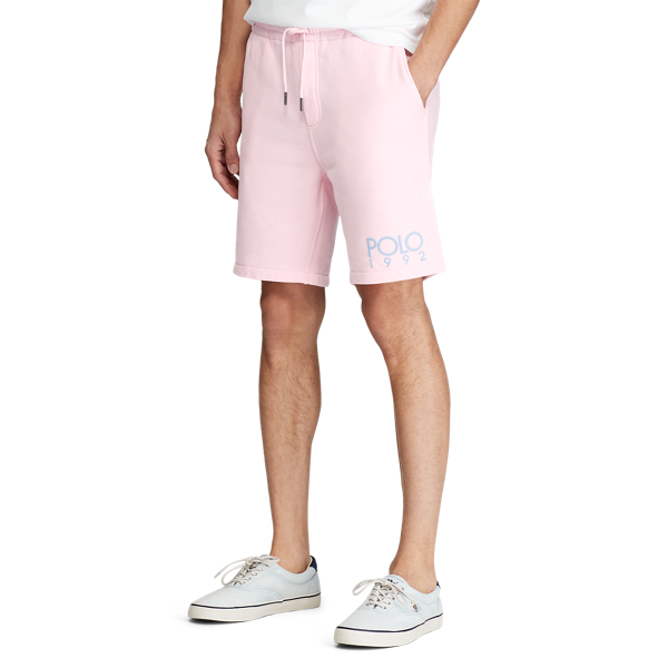 Bath Pink Polo 1992 Fleece Short Polo Ralph Lauren 5