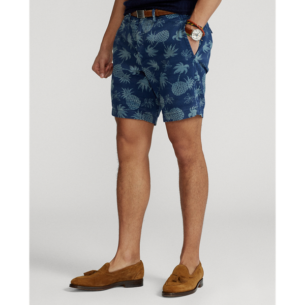Navy/Pineapple/Palms Straight Fit Tropical Short Polo Ralph Lauren 4