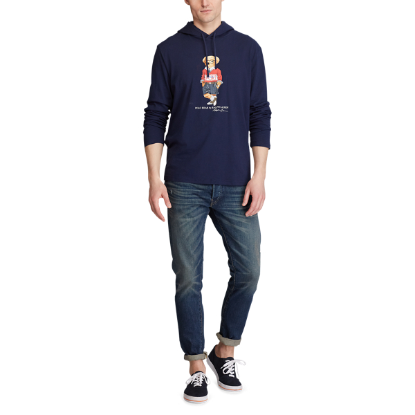 Camiseta con capucha Polo Sport con el Polo Bear Polo Ralph Lauren en Azul marino crucero 2