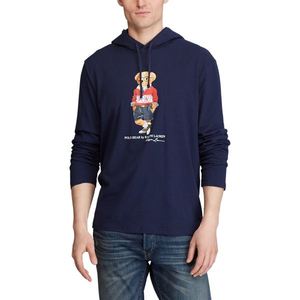 Camiseta con capucha Polo Sport con el Polo Bear Polo Ralph Lauren en Azul marino crucero 3