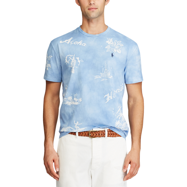 Custom Slim Hawaiian T Shirt for Men Ralph Lauren IL