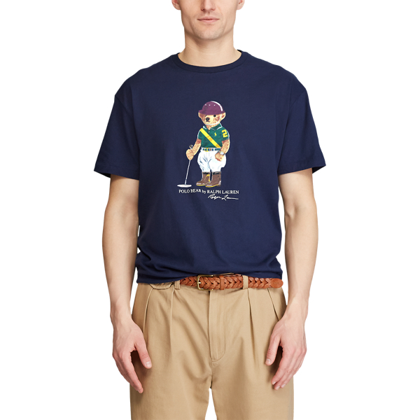Cruise Navy Custom Slim Polo Bear T-Shirt Polo Ralph Lauren 3