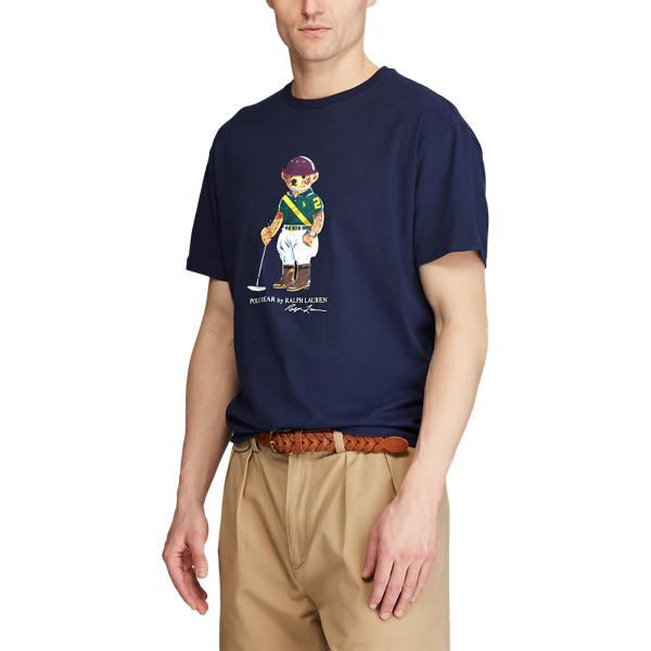 Cruise Navy Custom Slim Polo Bear T-Shirt Polo Ralph Lauren 5