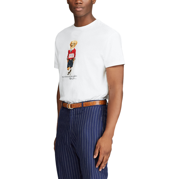 White Custom Slim Polo Bear T-Shirt Polo Ralph Lauren 5
