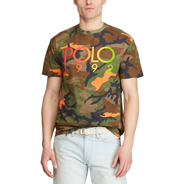 Moon Orange Camo Custom Slim Polo 1992 T-Shirt Polo Ralph Lauren 3