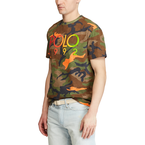 Moon Orange Camo Custom Slim Polo 1992 T-Shirt Polo Ralph Lauren 5