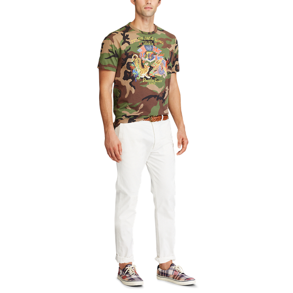Custom Slim Fit Camo T-Shirt Polo Ralph Lauren in Camo 2