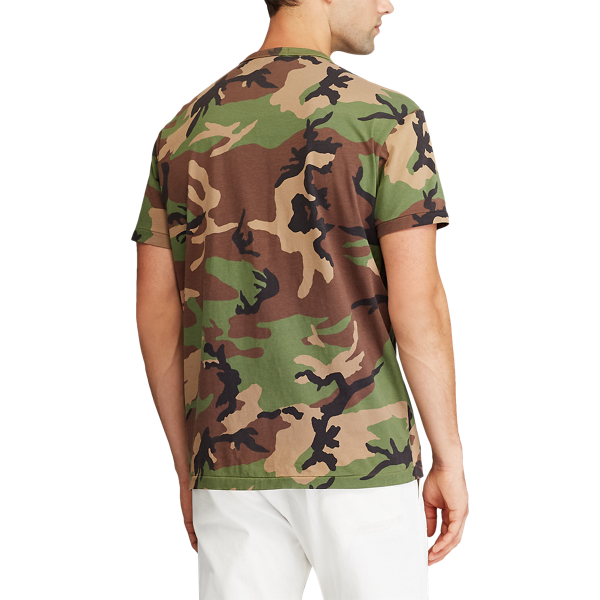 Custom Slim Fit Camo T-Shirt Polo Ralph Lauren in Camo 4