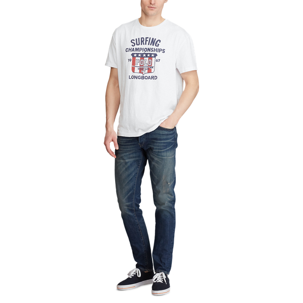 White Custom Slim Graphic T-Shirt Polo Ralph Lauren 2