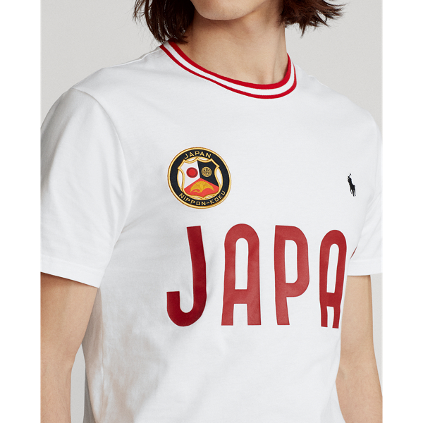 Custom-Slim-Fit T-Shirt Japan Polo Ralph Lauren in Wei&szlig; 5