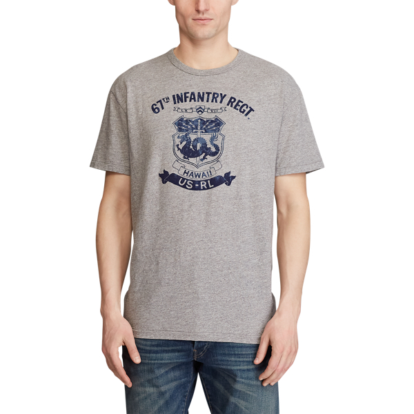 Battalion Heather Custom Slim Graphic T-Shirt Polo Ralph Lauren 3