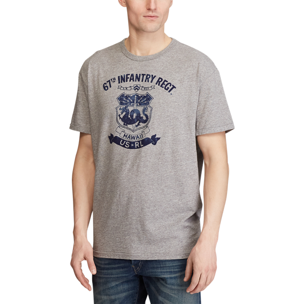 Battalion Heather Custom Slim Graphic T-Shirt Polo Ralph Lauren 5