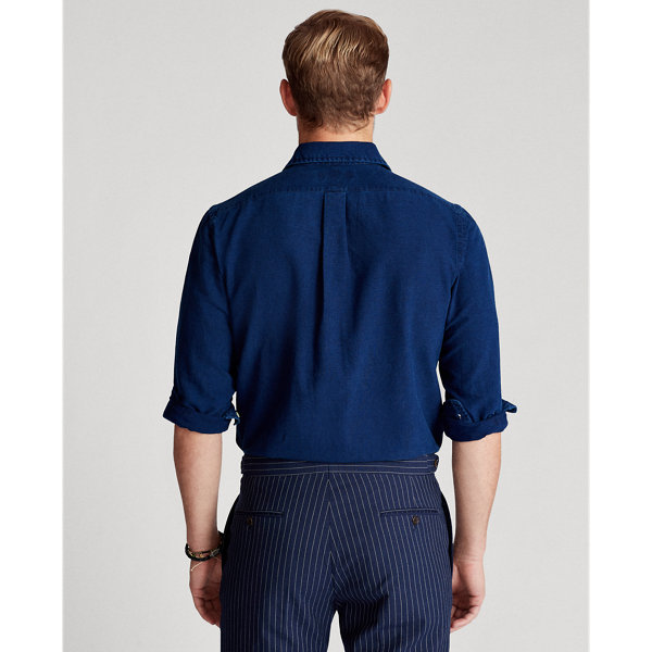 Indigo Slim Fit Indigo Oxford Shirt Polo Ralph Lauren 5