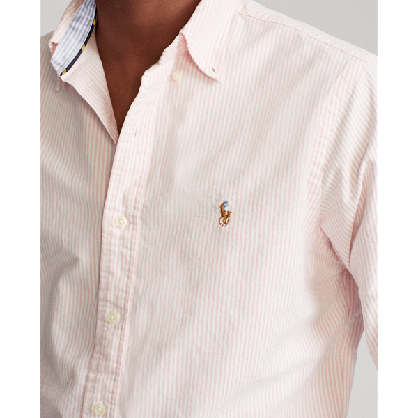 Pink/White Custom Fit Striped Shirt Polo Ralph Lauren 5