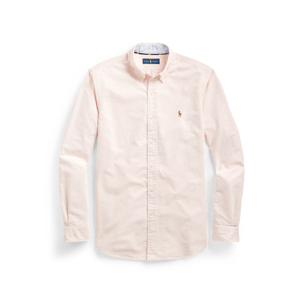 Pink/White Custom Fit Striped Shirt Polo Ralph Lauren 2