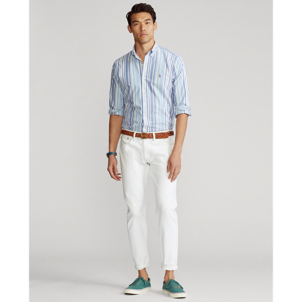 Run On Multi Custom Fit Striped Shirt Polo Ralph Lauren 3