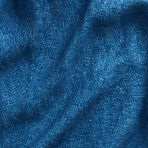 Medium Indigo Custom Fit Indigo Linen Shirt Polo Ralph Lauren 7