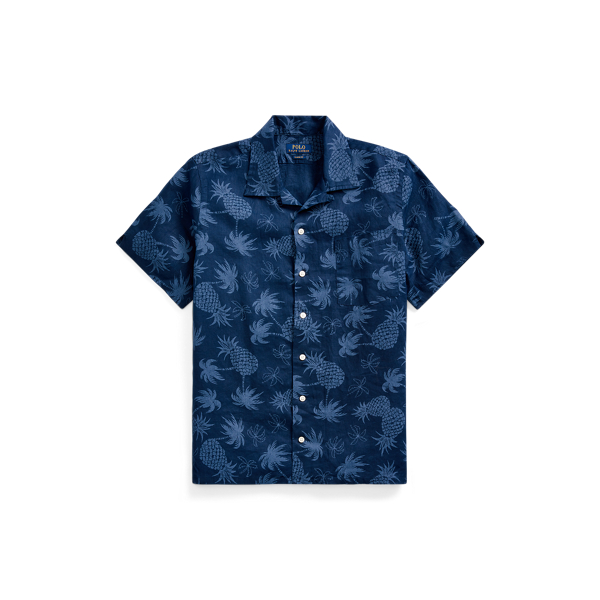 Camisa casual slim fit com ananases