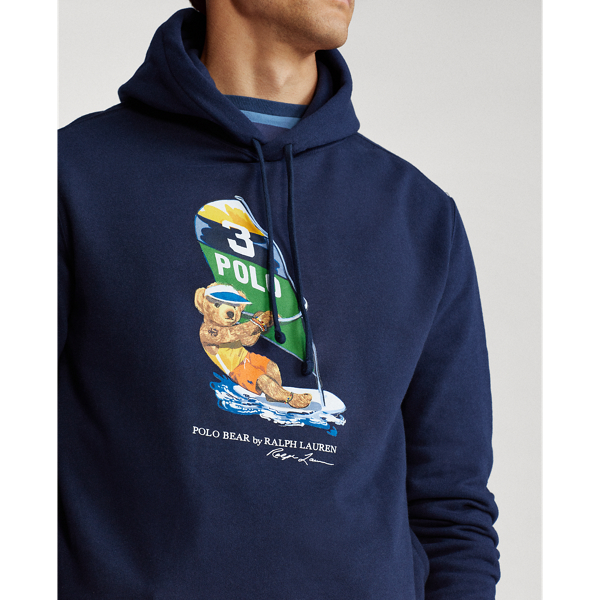 Kapuzenshirt mit Windsurf Bear Polo Ralph Lauren in Newport-Navy 5