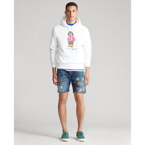 White Beach Bear Fleece Hoodie Polo Ralph Lauren 3