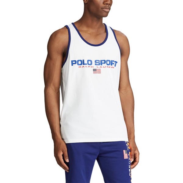 White Classic Fit Polo Sport Tank Polo Ralph Lauren 5