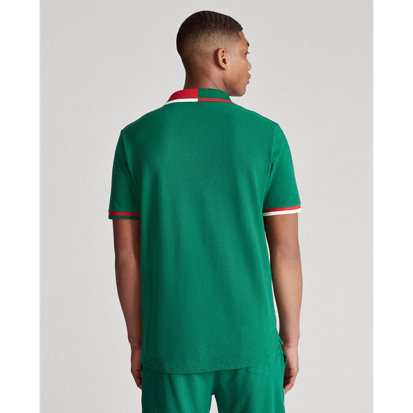 Tennis Green The Custom Slim Italy Polo Polo Ralph Lauren 4