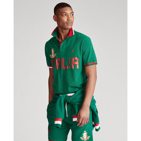 Tennis Green The Custom Slim Italy Polo Polo Ralph Lauren 6