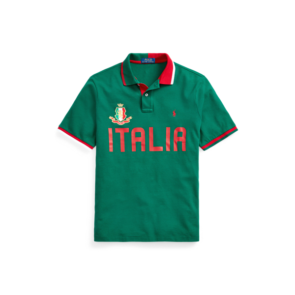 Tennis Green The Custom Slim Italy Polo Polo Ralph Lauren 2