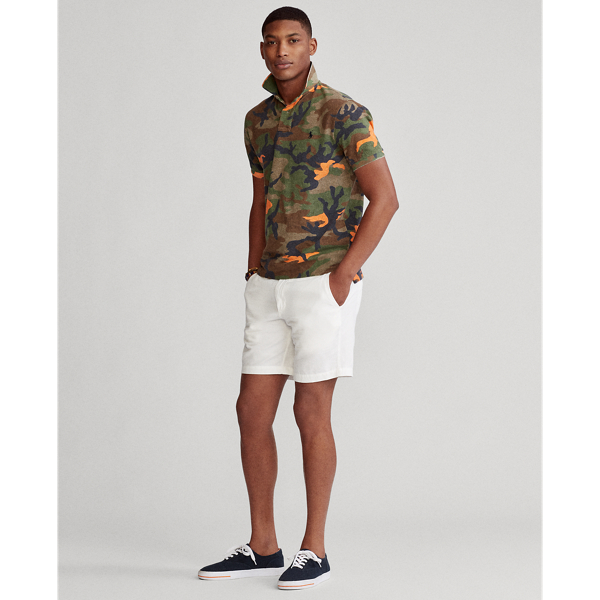 Moon Orange Camo Custom Slim Fit Mesh Polo Polo Ralph Lauren 3