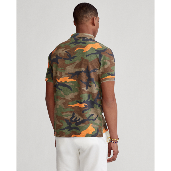 Moon Orange Camo Custom Slim Fit Mesh Polo Polo Ralph Lauren 5