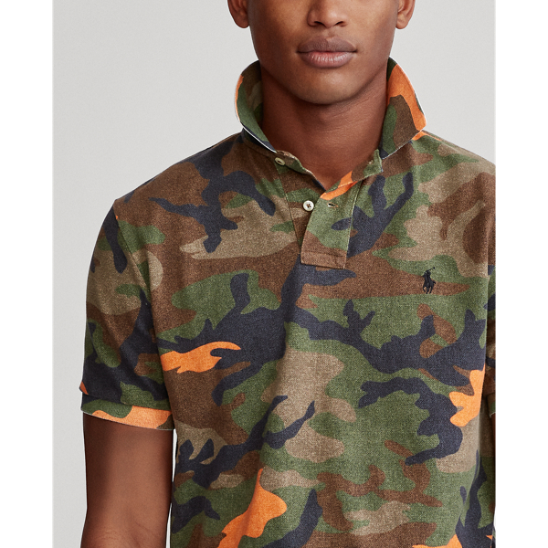 Moon Orange Camo Custom Slim Fit Mesh Polo Polo Ralph Lauren 6