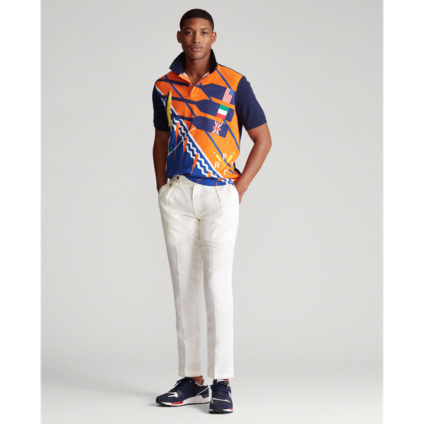 Leisure Rowing Print Custom Slim Fit Rowing Polo Polo Ralph Lauren 3