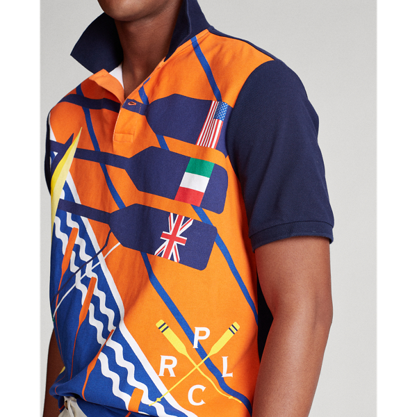 Leisure Rowing Print Custom Slim Fit Rowing Polo Polo Ralph Lauren 5