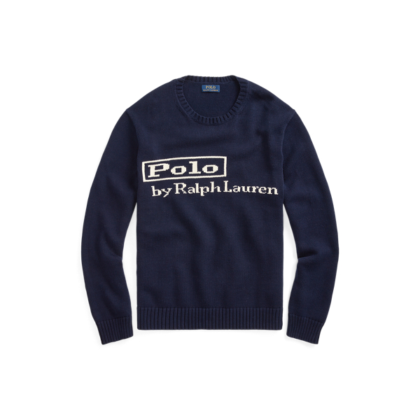 Hunter Navy Logo Cotton Jumper Polo Ralph Lauren 2