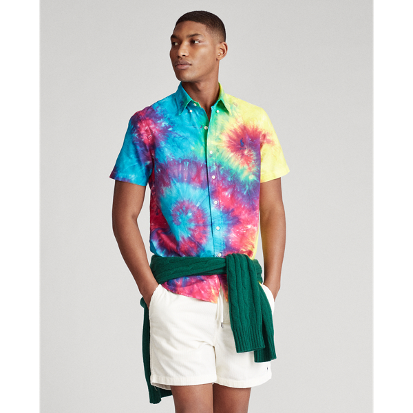 All Over Tie Dye Custom Fit Tie-Dye Shirt Polo Ralph Lauren 6