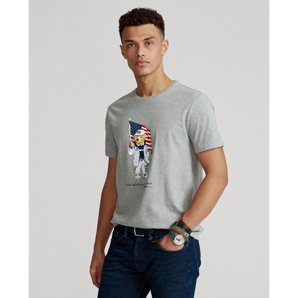 Team USA Polo Bear T Shirt for Men Ralph Lauren IN