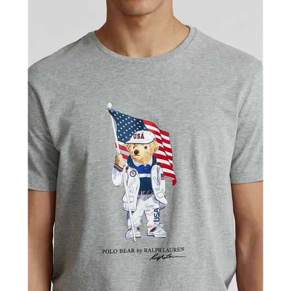 Team USA Polo Bear T Shirt for Men Ralph Lauren UK