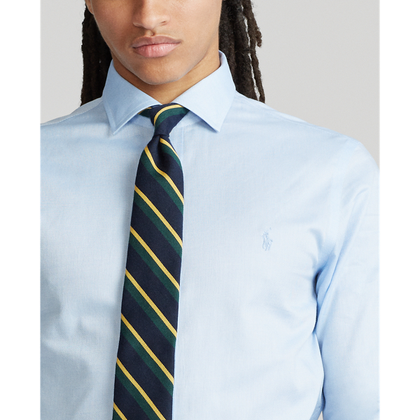 Blue/White Custom Fit Easy Care Dobby Shirt Polo Ralph Lauren 5