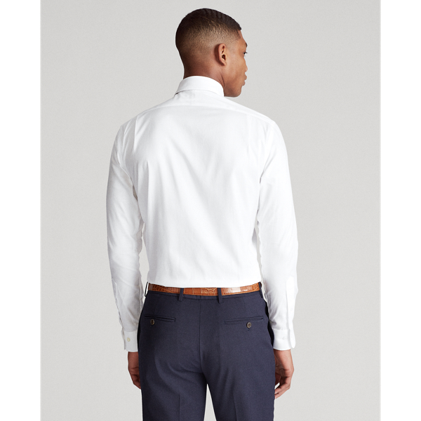 White Custom Fit Easy Care Dobby Shirt Polo Ralph Lauren 4