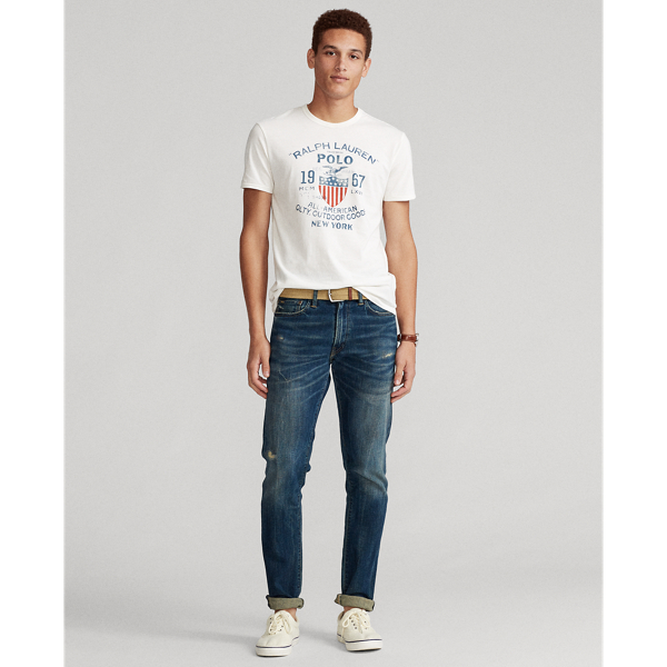 Deckwash White Custom Slim Graphic T-Shirt Polo Ralph Lauren 3