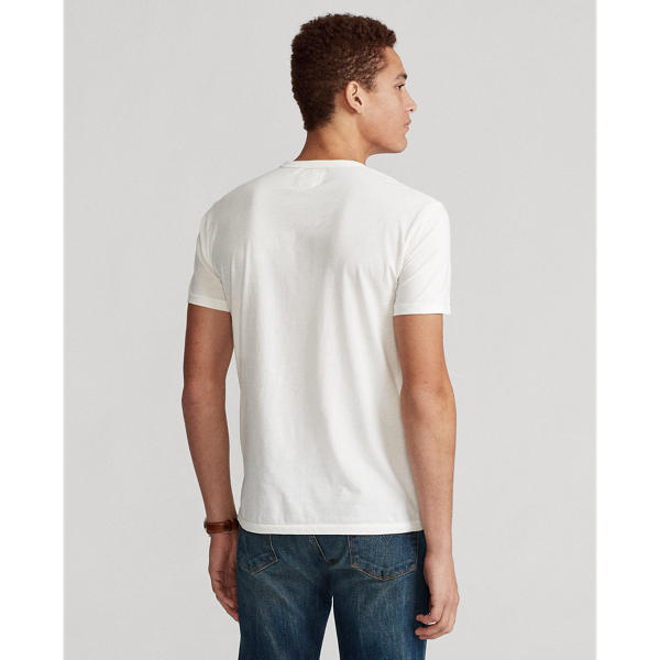 Deckwash White Custom Slim Graphic T-Shirt Polo Ralph Lauren 4
