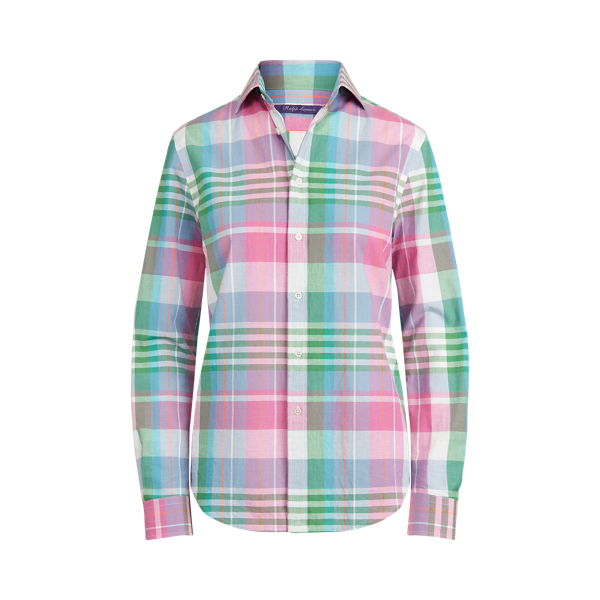 Hannah Cotton Madras Shirt Ralph Lauren Collection em 1