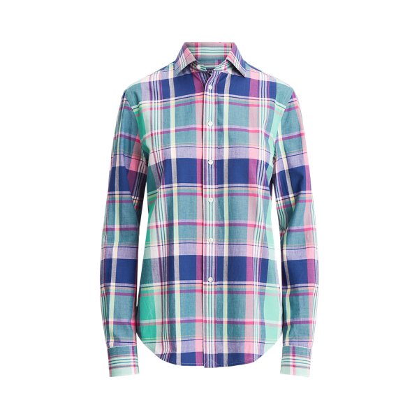 Hannah Cotton Madras Shirt Ralph Lauren Collection em 1